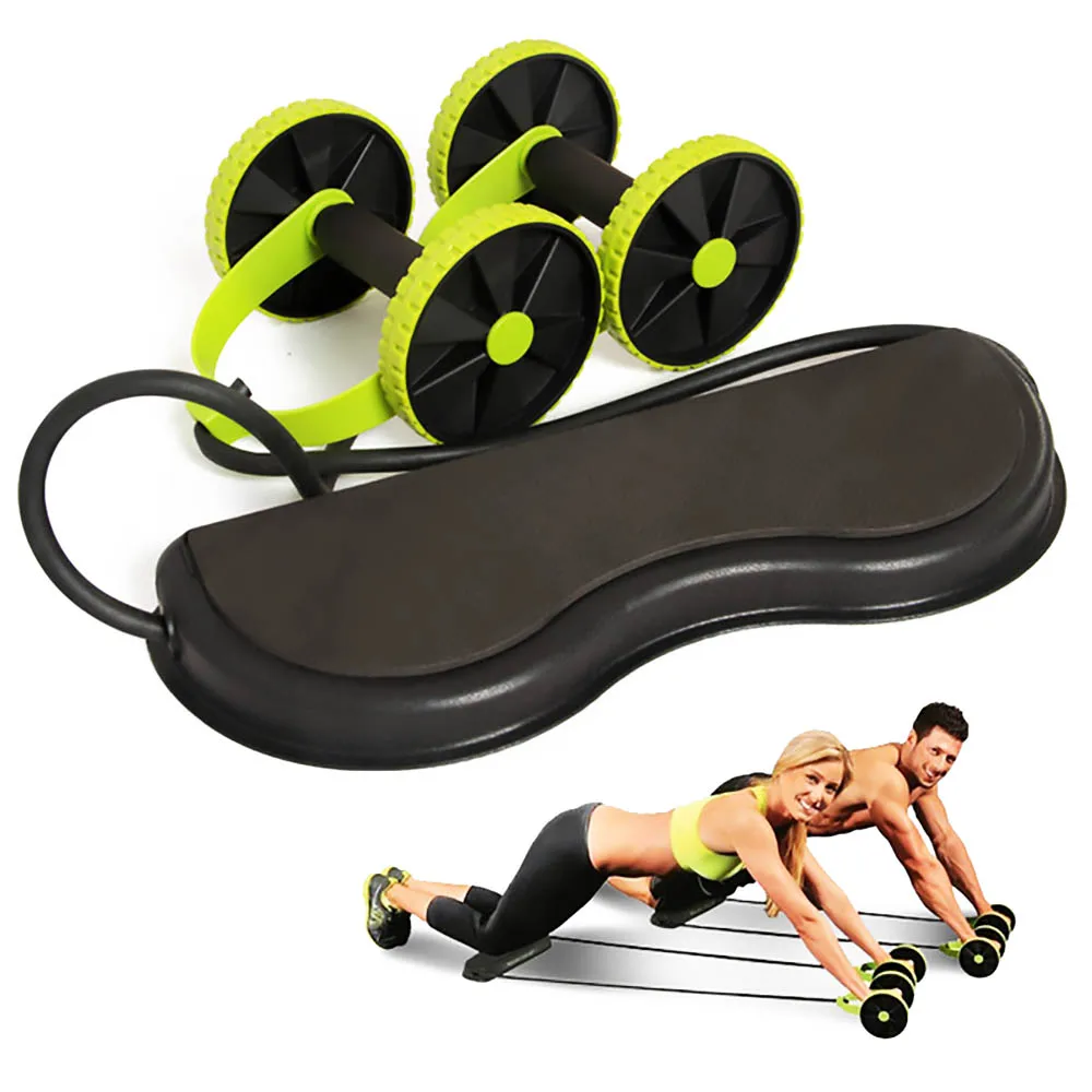 

Elastic Pull Rope Abdominal Roller Wheel for Muscle Trainer Exercise Fitness Multifunction Slimming Abdominal Wheel Device