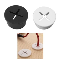 20pcs flexible rubber cable hole cover for tv table desktop office wire organizer cable pass through gasket cord management