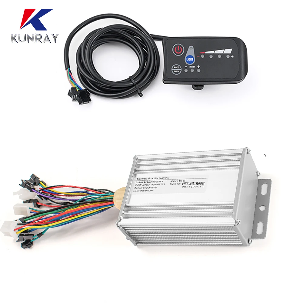 Электрический велосипед бесщеточный контроллер 24V 48V 250W 36V 350W для е байка с ЖК