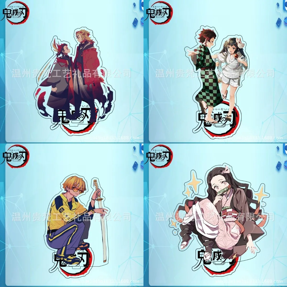 

Anime Demon Slayer: Kimetsu No Yaiba Kamado Tanjirou Kamado Nezuko Acrylic Stand Figures Plate Holder Model Plate Decor Gift