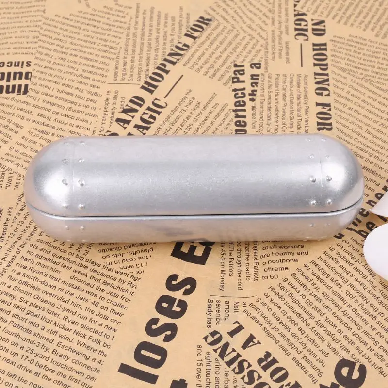 Винтаж Алюминий очки Чехол для очков чтения или держатель солнцезащитных