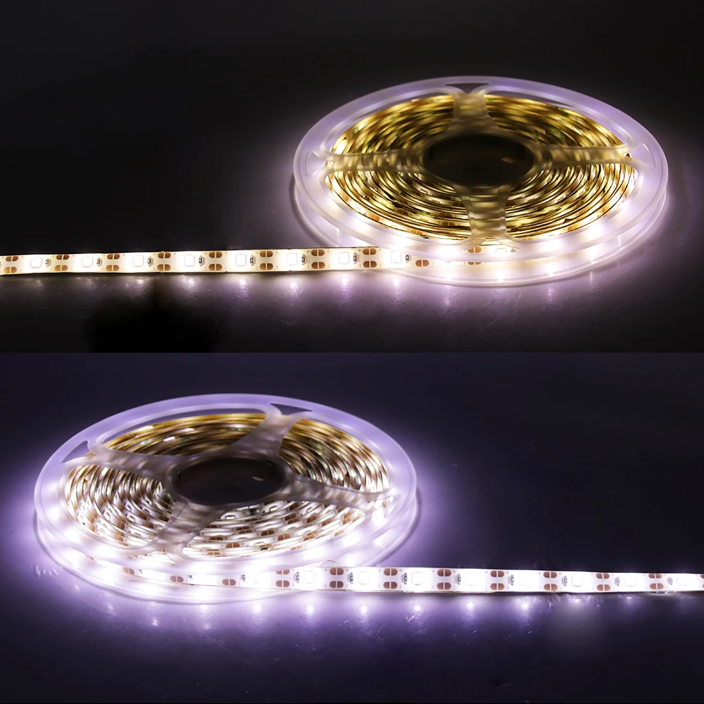 DC5V LED Light Strip SMD2835 60Leds/m Waterproof TV Background Lighting Flexible Cabinet Tape Ribbon Rope Battery USB Powered | Лампы и