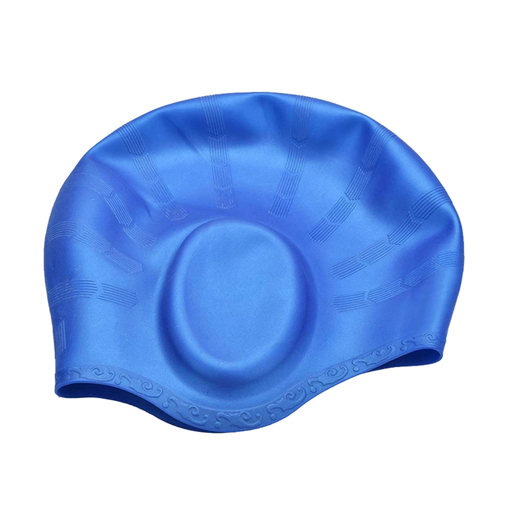 Силиконовая шапочка для плавания женщин и взрослых эластичная