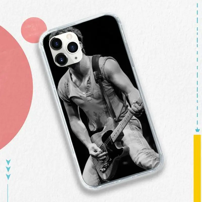 

Bruce Springsteen American rock singer Phone Case for iPhone 11 12 pro XS MAX 8 7 6 6S Plus X 5S SE 2020 XR