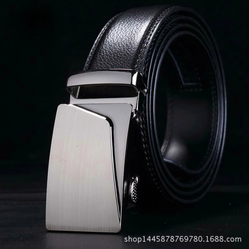 Ремень мужской в ковбойском стиле с автоматической пряжкой 130 см | Аксессуары для