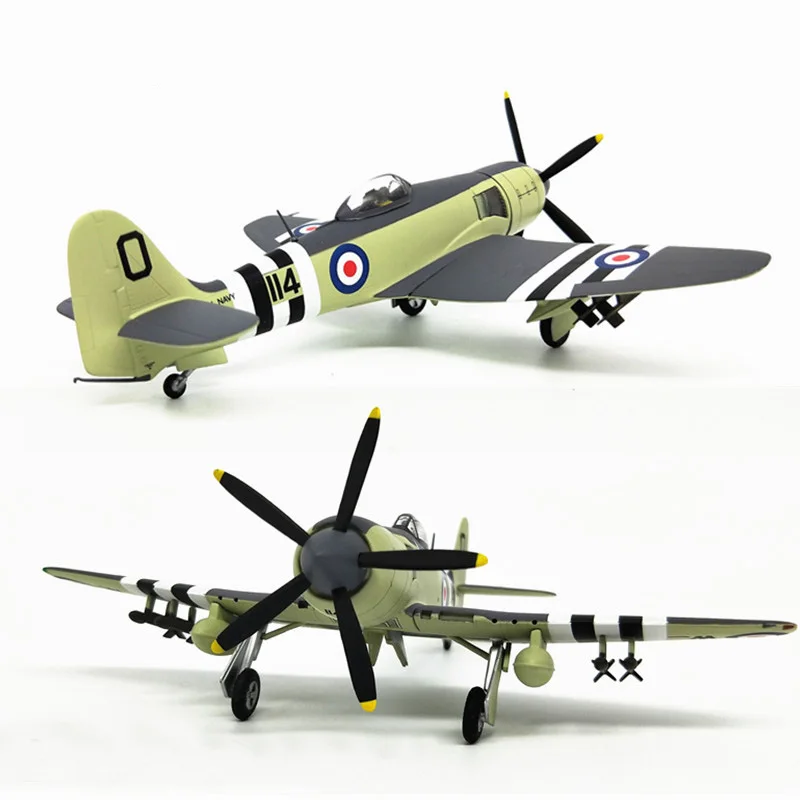 Fine 1: 72 мировая война II британский истребитель самолет Готовая модель самолета из