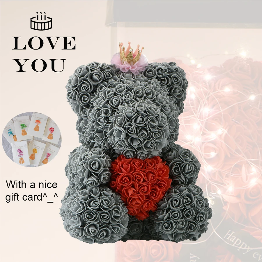 2019 самое лучшее &quotсделай сам&quot подарки на день Святого Валентина 35 см Black Rose