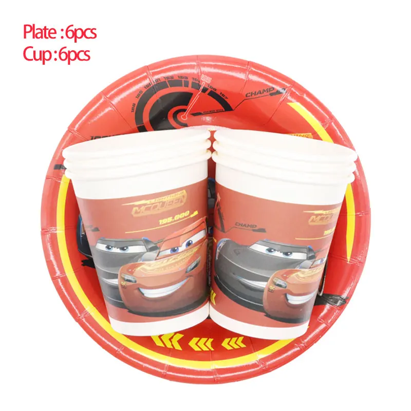 Disney тачки Молния Маккуин детские товары для дня рождения набор украшений