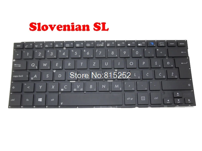 Клавиатура для ноутбука ASUS TAICHI 31 Black Belgium BE/CZ Чешский/Немецкий GR/США 0KNB0 3623UI00