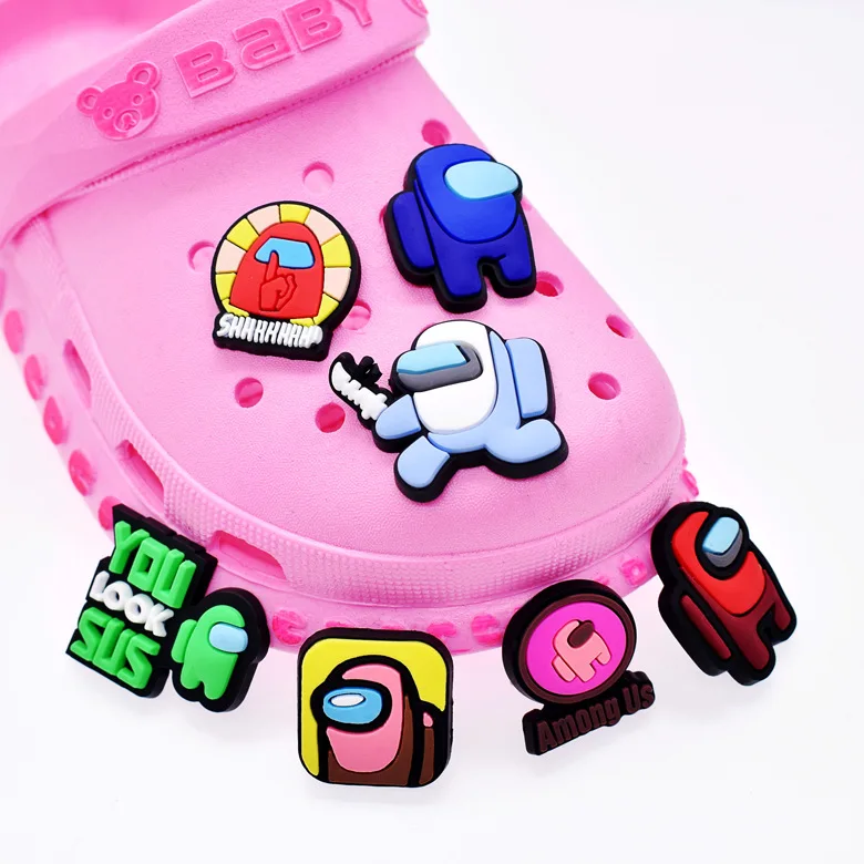

Cartoon Alien Shoe Charms Shoe Accessories for Wristbands Croc Jibz Best Gift Shoe Decoration Kids Gift Charms Amek Misa