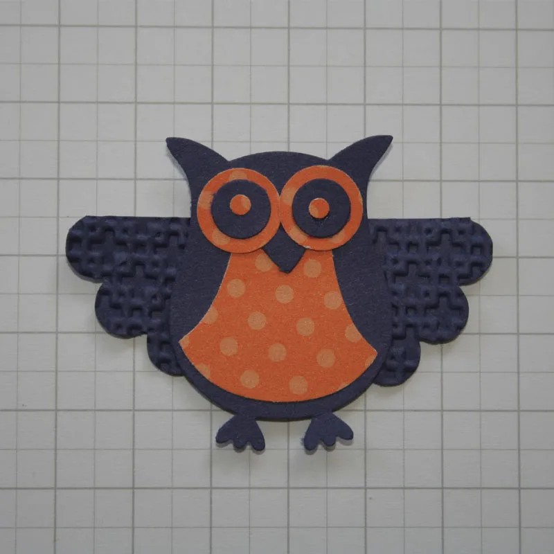 Набор штампов в виде совы для рукоделия металлические Вырубные штампы