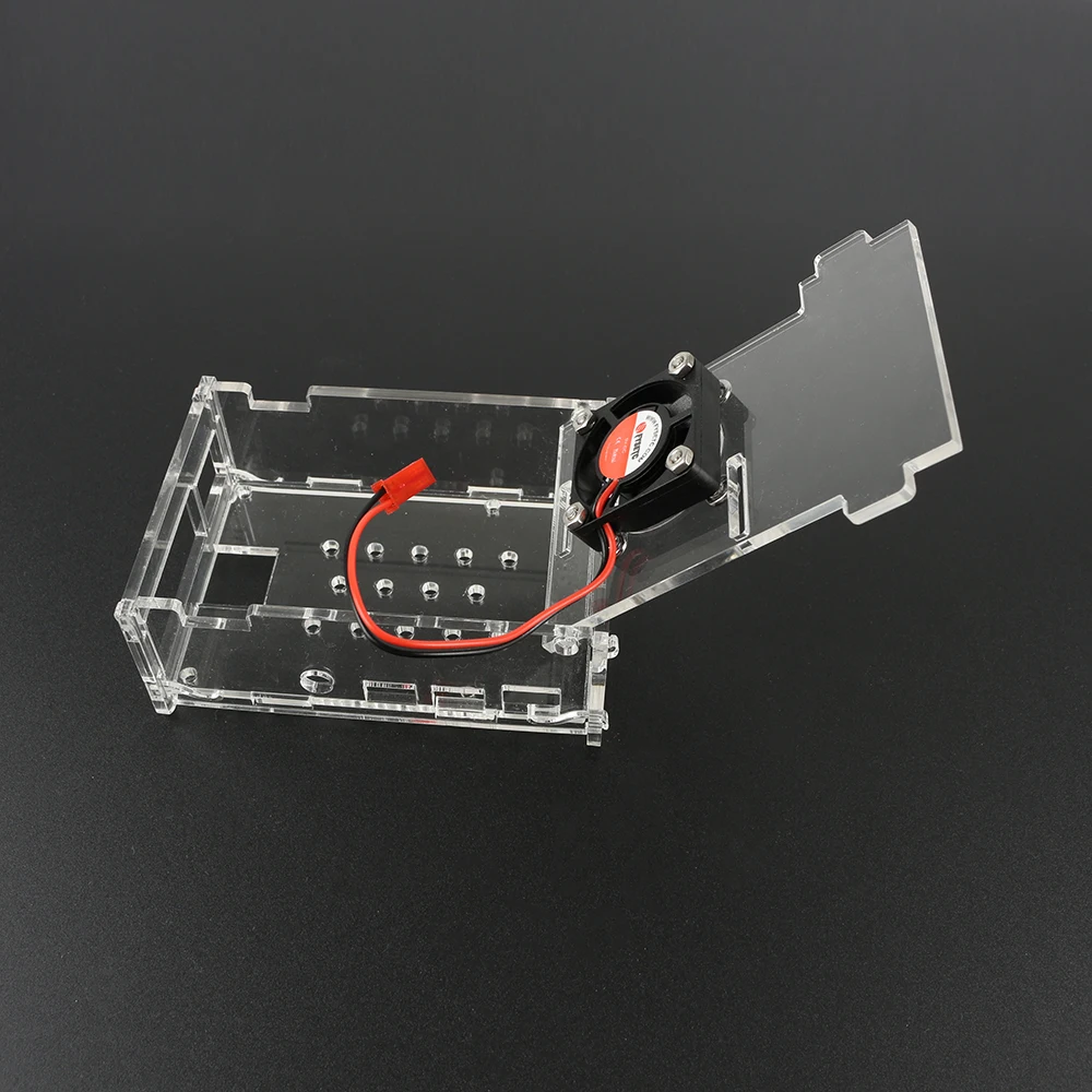 Raspberry Pi 4 акриловый корпус Прозрачная коробка корпус Поддержка процессора вентилятор охлаждения для Raspberry Pi 4 Модель B