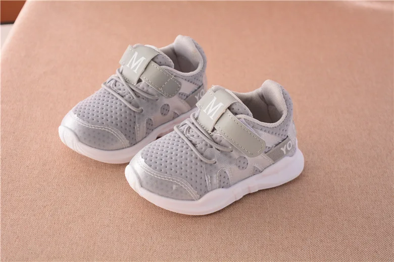 autumn new fashionable net breathable pink leisure sports running shoes for girls white shoes for boys brand kids shoes