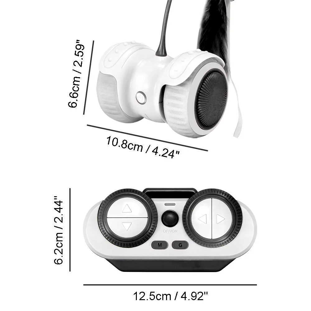 

Pet LED Intelligent Remote Control Funny Cat Toy Car Electric Funny Cat Toy Remote Control Balance Pet Led Intelligent Cat Toy