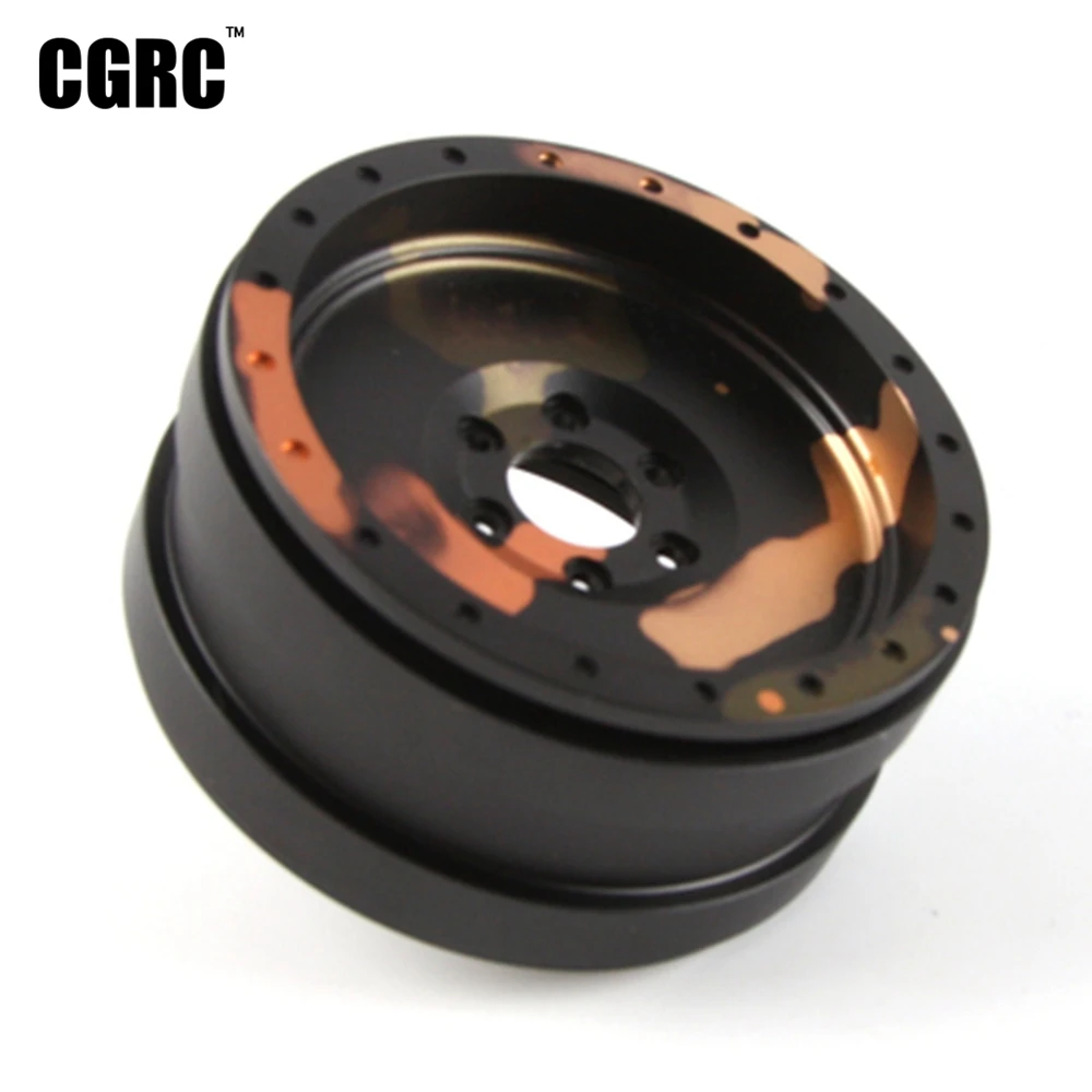2 шт. ЧПУ металлический сплав дюйма обод колеса Beadlock для 1/10 RC Гусеничный