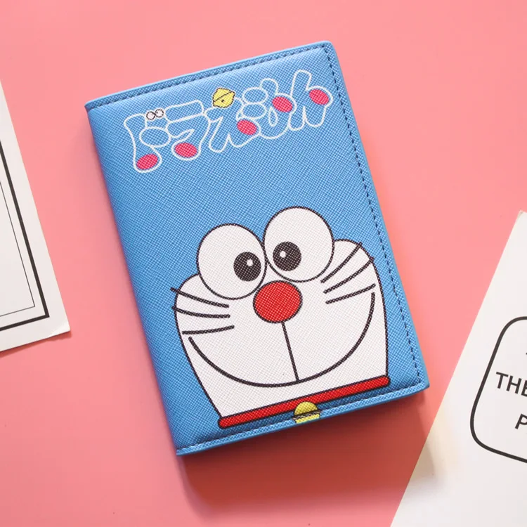 Чехол для паспорта Doraemon Machine Cat мультяшный водонепроницаемый держатель карт с