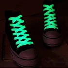 1 Пара светящихся шнурков, плоские кроссовки, флуоресцентные шнурки 120 см