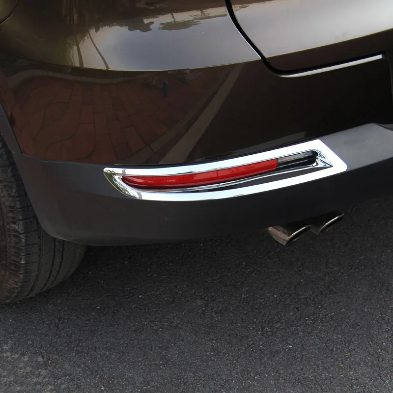 

ABS Chrome For Tiguan 2010 2011 2012 2013 2014 2015 Accessories Auto Rear Fog Lampshade Foglight Cover Trim Car Styling 2Pcs