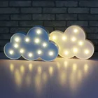 Светодиодный ночник с облаком, мультяшный 3D светильник на стену, Детская лампа в скандинавском стиле, украшение для дома, реквизит для детской фотосъемки, рождественский подарок