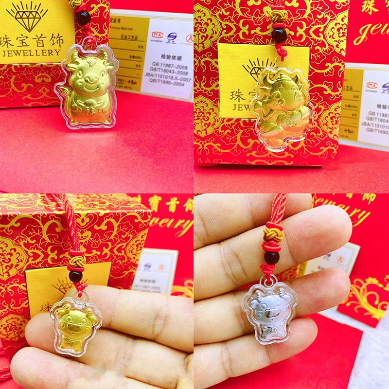 

Hot Selling High Quality Cheap Wholesale 2021 Year of Ox Coin Chinese Commemorative Souvenir Gift Pendant Decoration New