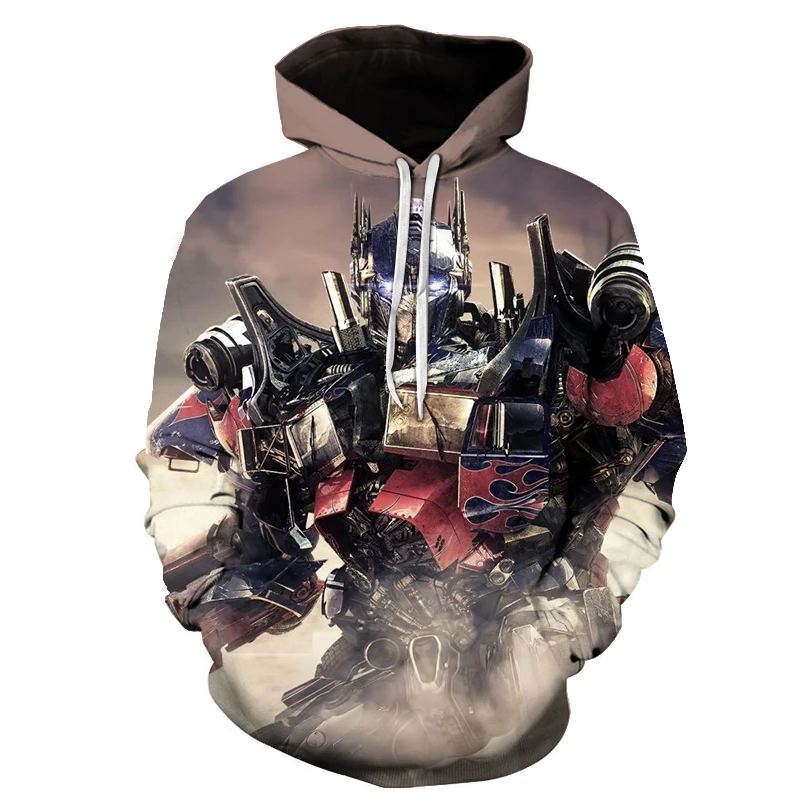 

New Men's Hoodie 3D Printed TRansformers Cool Men's Sweatshirt Casual Street Men And Women Harajuku Punk Pullover Sweatshirt