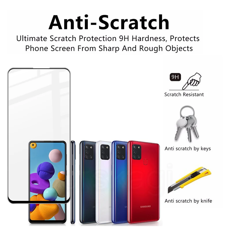 2 шт. защитная пленка для Samsung Galaxy A21S A31 A41 A51 A71 A01 A11 M21 M31 M11 M01|Защитные стёкла и