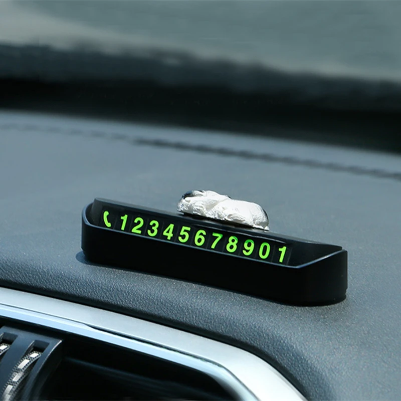 Светящийся портативный скрытый милый знак остановки собаки Временная