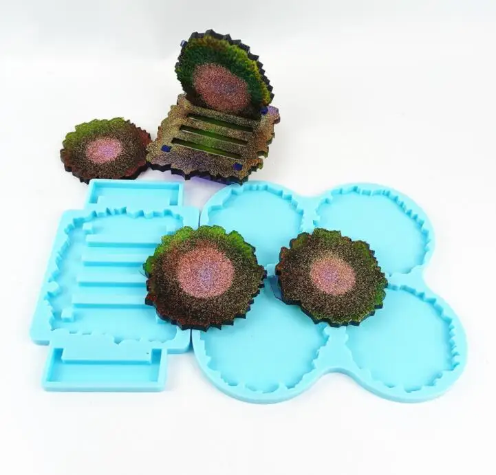 

Нерегулярные Подставка Кронштейн силиконовые формы смолы формы аксессуары для украшения торта Украшение стола Чай набор