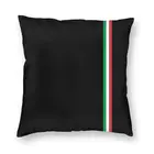 Минималистичная наволочка с итальянским флагом, итальянская патриотическая бархатная Скандинавская Подушка, домашний декор