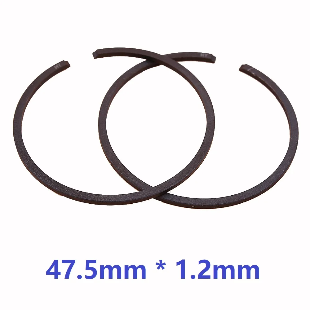 Поршневое кольцо 2 шт./лот 47 5 мм * 1 подходит для ZENOAH G620PU G621 6200 OEM Замена 2618-41210 и