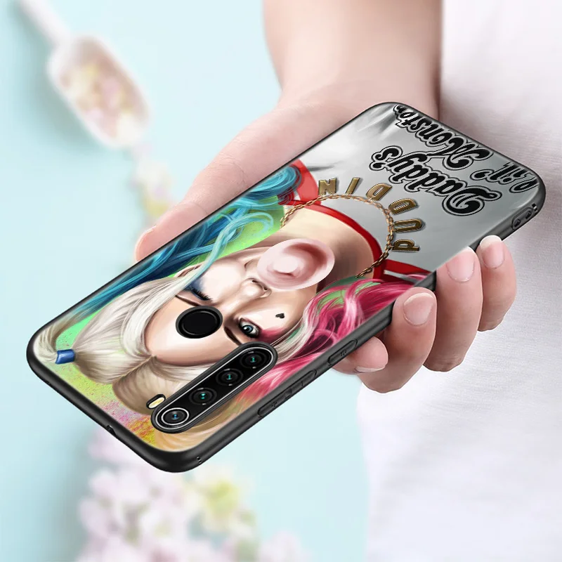 joker harley quin silicone phone case for xiaomi redmi note 10 10t 10s 9s 8t 9 8 7 pro max 8a 9a 9c 9t black soft cover coque free global shipping