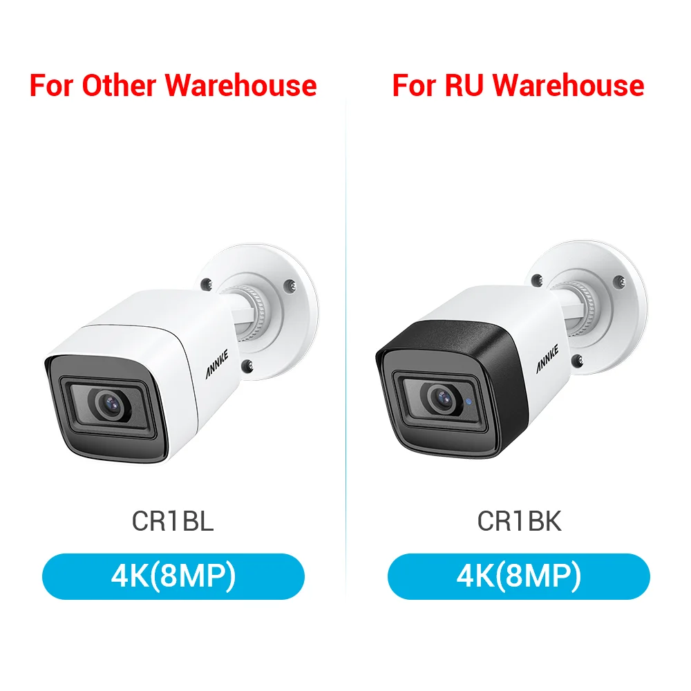 ANNKE 4K Ultra HD 8CH DVR H.265 CCTV камера система безопасности 4 шт. IP67 водонепроницаемая наружная 8MP камера видеонаблюдения