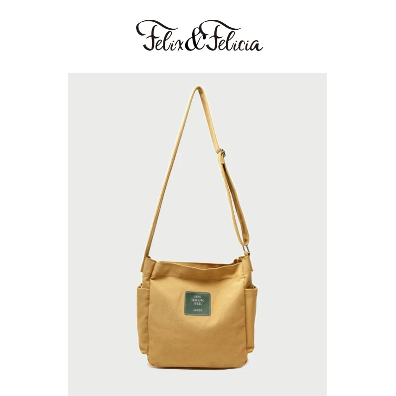 

FELIX&FELICIA Fashion Crossbody Canvas Bags For Women Designer Casual Shoulder Large Capacity Travel Shopping Beach Bags