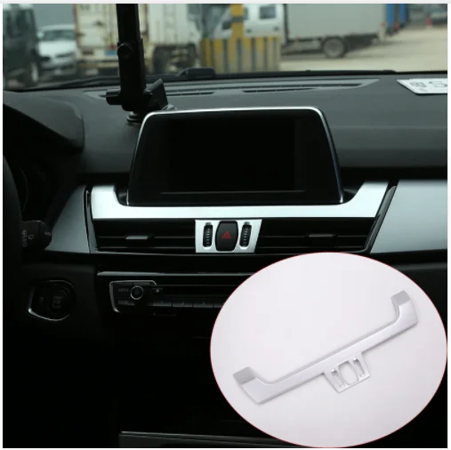 

Car Interior Accessories ABS Chrome Center Control Under the navigation Panel Trim For BMW 2 Series F45 F46 218i 220i 2015-2017