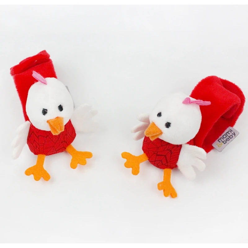 Плюшевая погремушка на запястье для коляски Мягкая ручная детская кроватка