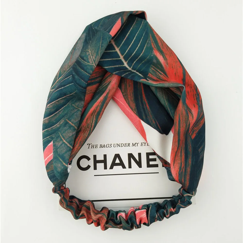 2021 Новое богемное Стиль с головными повязками крест узел эластичная чалма