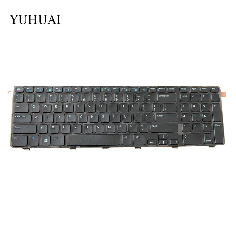 New keyboard for Dell Inspiron 17R 3721 5721 3737 5737 N3721 N5721 M731R 5735 Laptop Keyboard US Frame |
