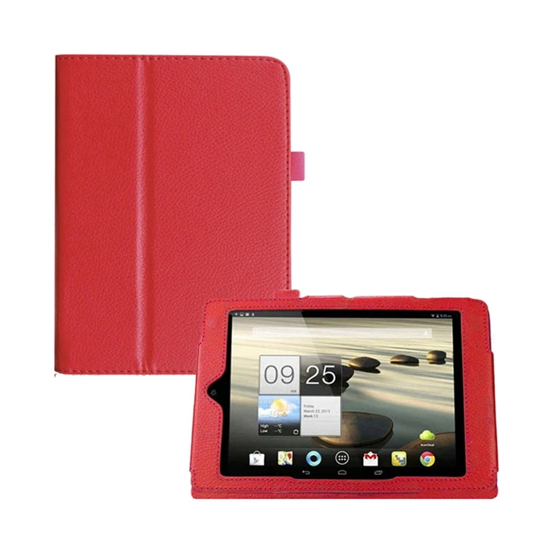Складной кожаный чехол книжка для acer Iconia A1 810 7 9 &quotTablet (красный)|Чехлы планшетов и