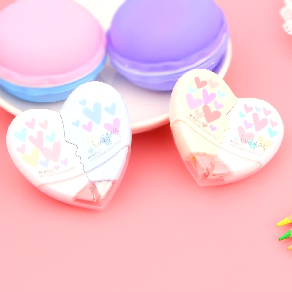 Лента для коррекции сердца Love 2 в 1 материал 5 мм * 10 м Kawaii Канцтовары офиса школы