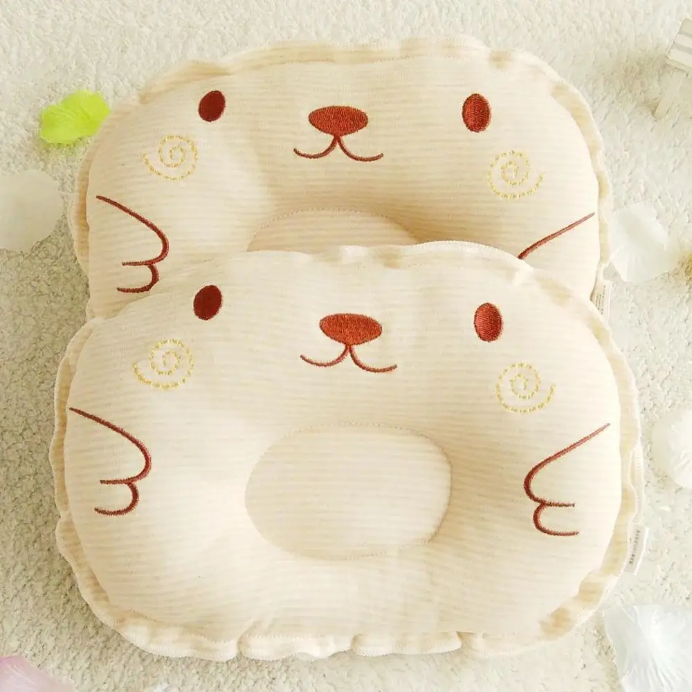 Coj&iacute;n de cabeza plana para beb&eacute; reci&eacute;n nacido, almohada para dormir antivuelco, posicionador, bonito-0