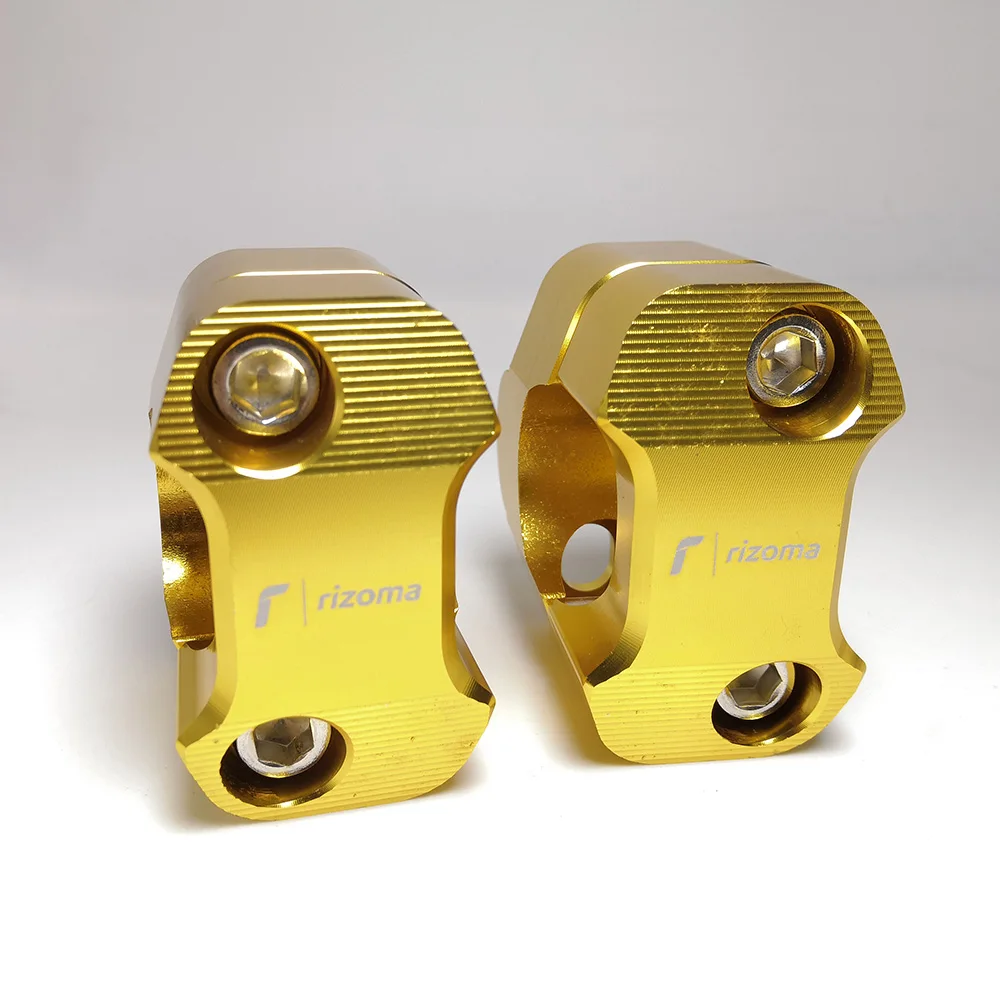 

2Pcs 22mm 28mm Motorcycle Handlebar Fat Bar Raiser Mount Clamps Adapter Universal Aluminum Motorbike Off Road CNC Clamps Adapter