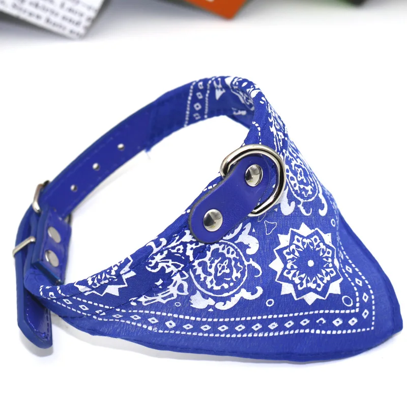 Royal blue Рождественские товары для домашних животных ошейник для домашних животных, ювелирное изделие, для собак слюнявчик полотенце шарф многоцветные на выбор - Цвет: Royal blue