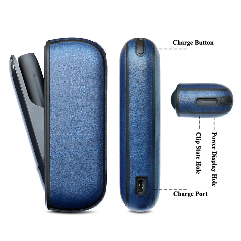 Чехол из искусственной кожи для IQOS 3 Duo полностью защитный чехол 0 сменный мягкий