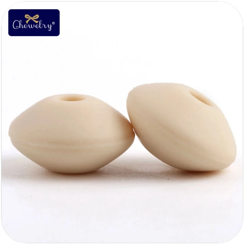 20PC Beige Перламутровый силиконовый Прорезыватель 10 мм 20 шт Силиконовые Бусины DIY Бусины Пищевой класс силиконовые счеты бусины зубные кольца для детей ожерелье Успокаивающая игрушка - Цвет: 20PC Beige