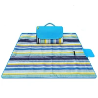 waterproof oxford foldable outdoor camping picnic mat plaid beach blanket baby sleeping multiplayer tourist mat beach mat