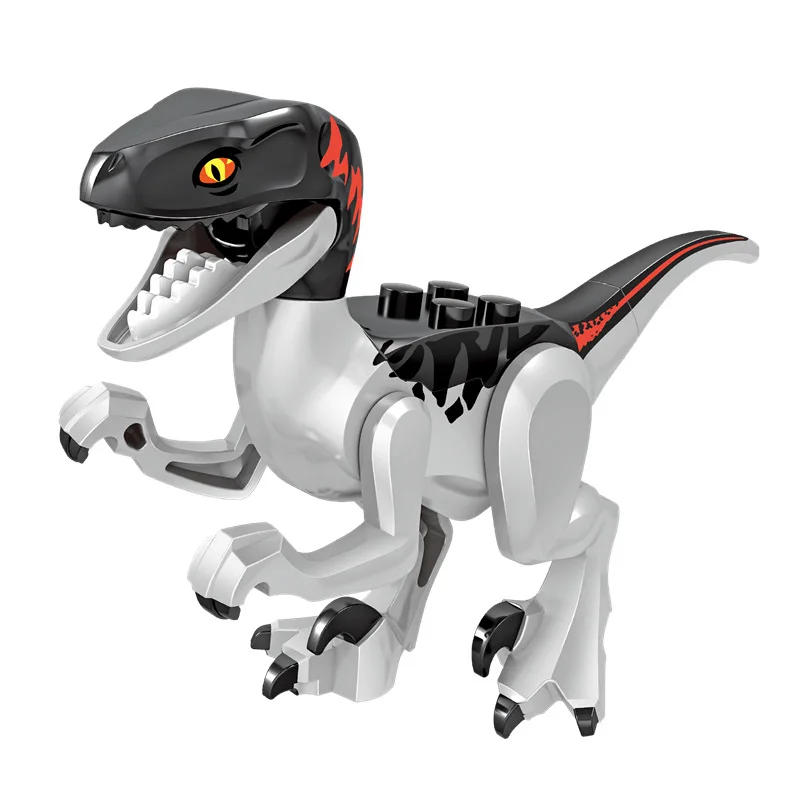 8pcs/lot Jurassic Dino world Tyrannosaurus Rex Wyvern Velociraptor Stegosaurus Building Kits Bolcks Dinosaur figures Raptor Toy | Игрушки и