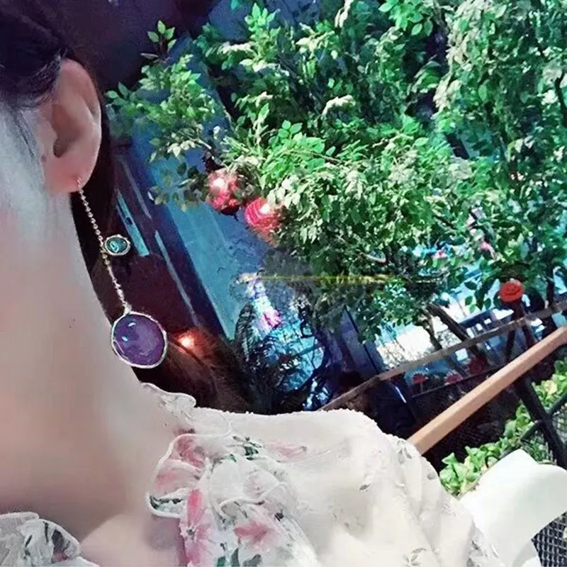 2019 Новый тренди Асимметричные прозрачные красочные геометрические Висячие