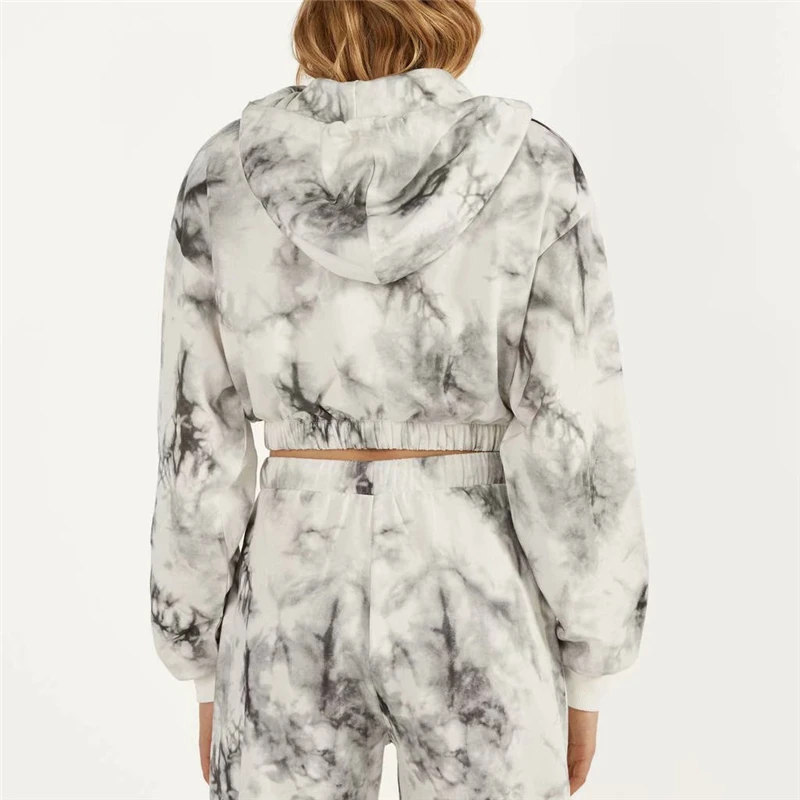 Черные и белые женские элегантные толстовки с принтом 2020 модные стильные