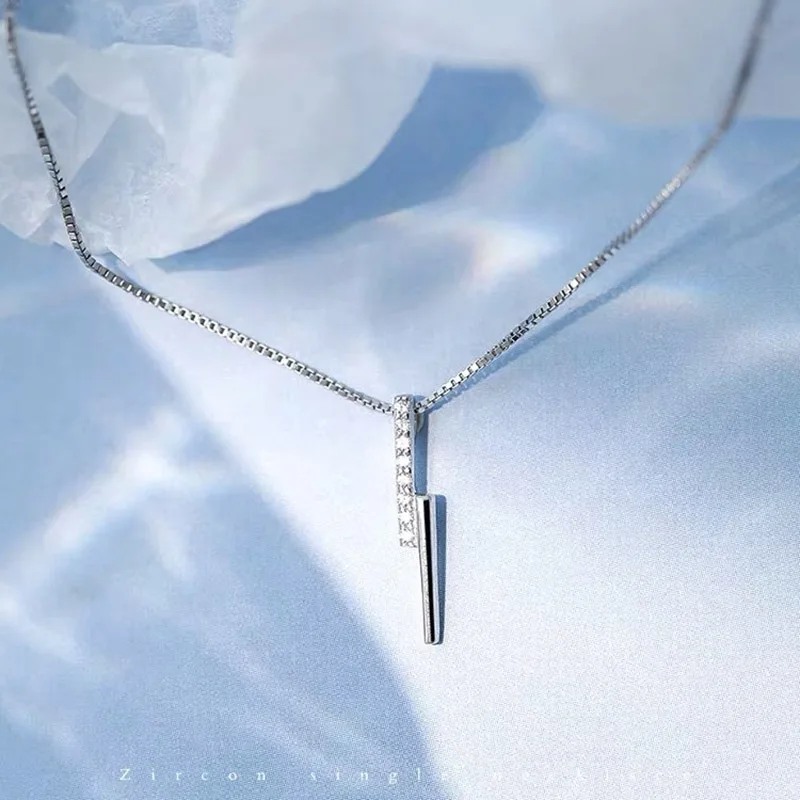 Женское ожерелье из серебра 925 пробы с фианитами|Ожерелья| |