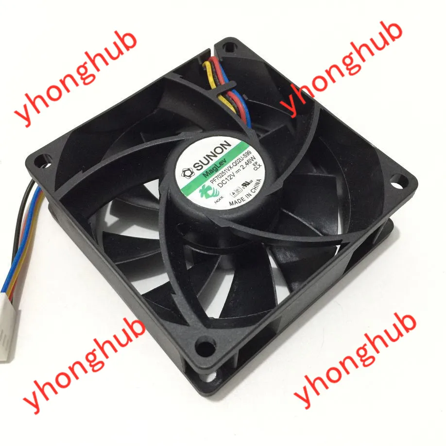 SUNON PF70251VX Q02U S99 AC/DC 12V 2 46 W 70x70x25 мм 4 провод Сервер вентилятор охлаждения|Кулеры и